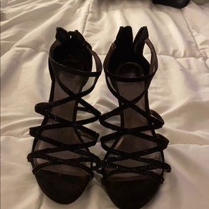 black high heels size 8